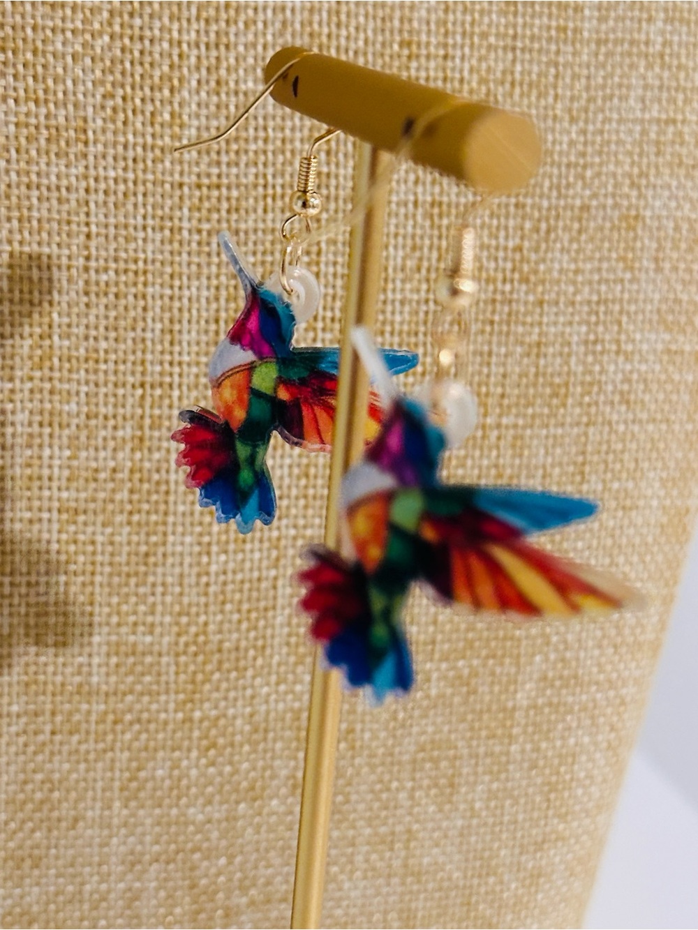 Fashion Jewelry Multicolor Hummingbird Dangle Earrings